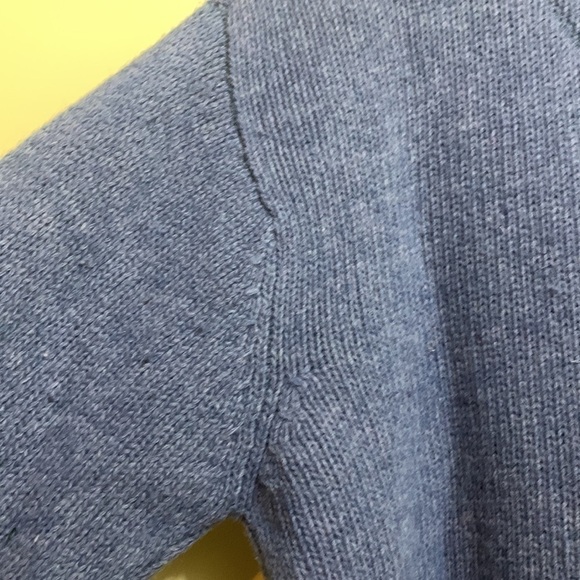 Alpine Design | Blue 1/4 Zip Mock Wool Blend Fleece Collar Pullover Sweater L - Picture 11 of 13